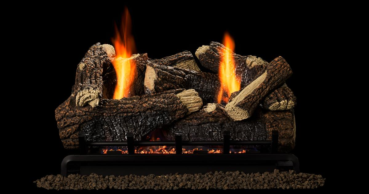 Highland Oak Refractory Vent Free Gas Logs | Monessen Hearth